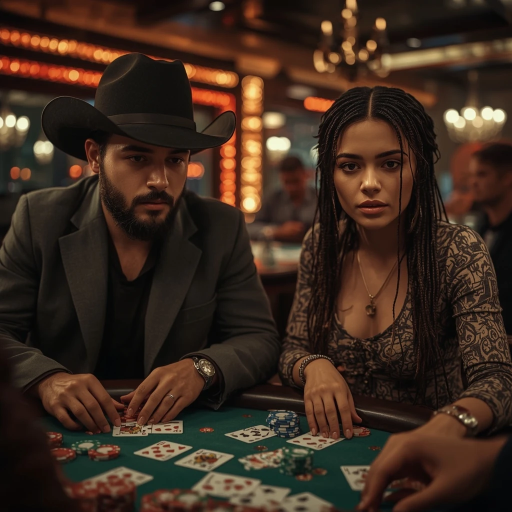 foto di due giocatori di poker MARVEL CASINO