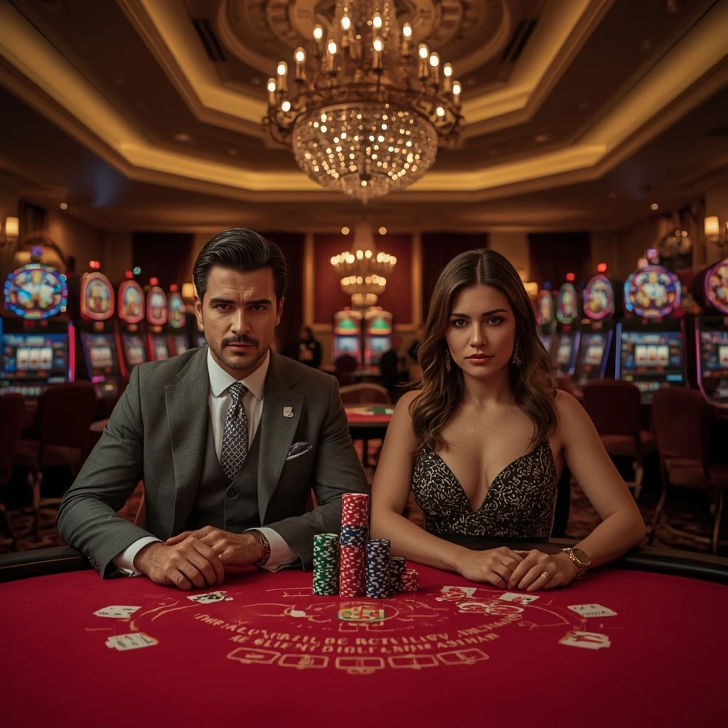 Due giocatori di poker al MARVEL CASINO